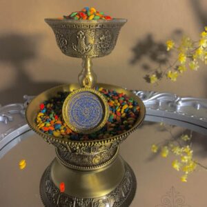 Hand-Painted Six-Syllable Mantra Thangka Necklace